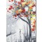 Tablou 3D peisaj pictat manual, Pe drumul meu, 80x40cm ulei pe panza in cutit, Spectaculos