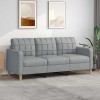 VidaXL Canapea cu 3 locuri, gri deschis, material 180CM textil 359099