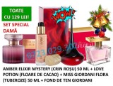 SET DE DAMĂ CU 3 PARFUMURI ȘI FOND DE TEN