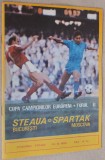 Program Fotbal Steaua Bucuresti - Spartak Moscova 26 octombrie 1988