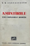 N.B Cantacuzino, Amintiriel unui diplomat Rom&acirc;n