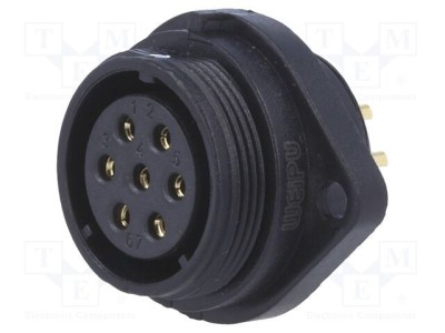 Soclu SP21 mamă WEIPU PIN: 7 IP68 15A 500V 1,5mm2 -25&amp;divide;85&amp;deg;C foto