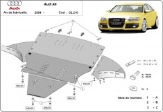 Scut motor metalic - laterale incluse Audi A6 C6 2004-2011 foto