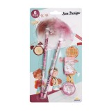 Cumpara ieftin Set instrumente de scris, Sun Design, model Unicorn, 6 buc