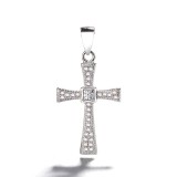 Cumpara ieftin Pandantiv argint 925, JW1301, model cruce, placat cu rodiu