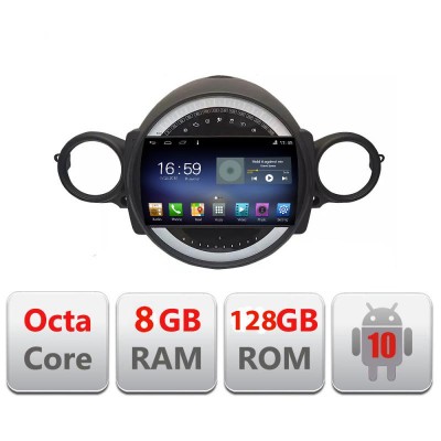 Navigatie Mini 2007-2011 Octa Core cu Android Radio Bluetooth Internet GPS WIFI DSP 8+128GB 4G Kit-mini-01+EDT-E609 CarStore Technology foto