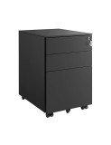 Cumpara ieftin Dulap mobil cu inchidere, Songmics, Negru, OFC60BK, 52 x 39 x 60 cm