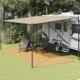 vidaXL Covor pentru cort, nisipiu, 250x550 cm, HDPE 4002298