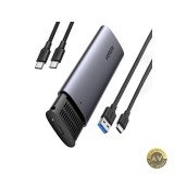 Rack UGREEN CM400 pentru SSD SATA M.2 NGFF Gri