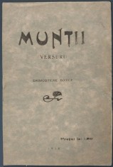 DEMOSTENE BOTEZ - MUNTII (VERSURI, editia princeps 1918) [PLACHETA DE DEBUT / prefata de GARABET IBRAILEANU]