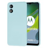 Husa premium din silicon pentru motorola moto e13 - softflex, microfibra, sea blue