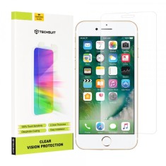 Folie de protectie Ecran Techsuit Clear Vision pentru Apple iPhone SE (2022) / SE (2020) / 8 / 7, Sticla Securizata, Full Glue
