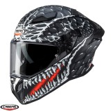 Cumpara ieftin Casca integrala pentru scuter - motocicleta Caberg model Drift Evo II SV Crok H9 negru/antracit/rosu fluor mat Pinlock ready &ndash; lentila Pinlock inclusa