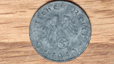 Germania -moneda de colectie istorica- 10 pfennig 1943 G - Reichspfennig - rara! foto