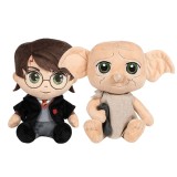Set 2 jucarii de plus Harry Potter, 16 cm si Dobby, 15 cm
