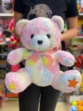 Jucarie de plus urs multicolor roz 45 cm