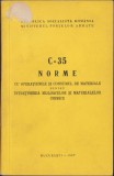 C421 C-35 Norme cu operațiunile și consumul de materiale pentru &icirc;ntreținerea mijloacelor și materialelor chimice, 1967