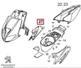 Cumpara ieftin Carena laterala dreapta spate originala Peugeot Speedfight - Speedfight 2 - WRC - X-Race - X-Team 2T 50-100cc (albastru deschis)