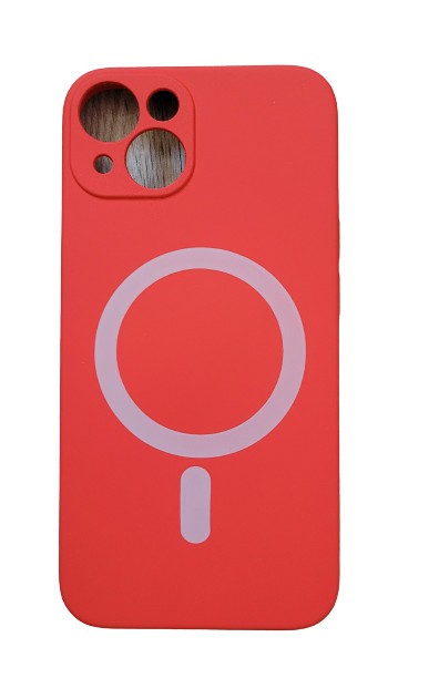 Huse silicon cu protectie camera MagSafe Iphone13 , Rosu