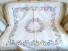 Fata de masa Vintage din In cu broderie manuala in cruciulite