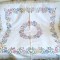 Fata de masa Vintage din In cu broderie manuala in cruciulite