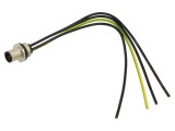 Conector M12 tată drept, 3 pini, IP68, 12A, 630V