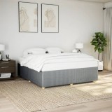 VidaXL Cadru de pat fără saltea, gri deschis, 180x200 cm, textil