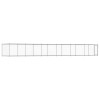 Cusca pentru caini cu usa, gri, 12x2x1,5 m, otel galvanizat