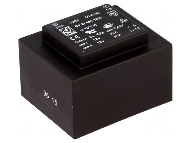 Transformator &Icirc;ncapsulat 10VA 230V 12V PCB
