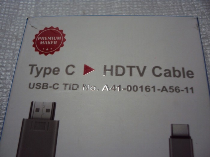 Cablu adaptor Type-C la HDMI 4K, Audio/Video HDMI