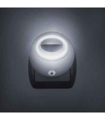 Lampa de veghe cu LED si senzor de lumina alba 1 LED /1W diametru 8 cm PHENOM 20275WH foto