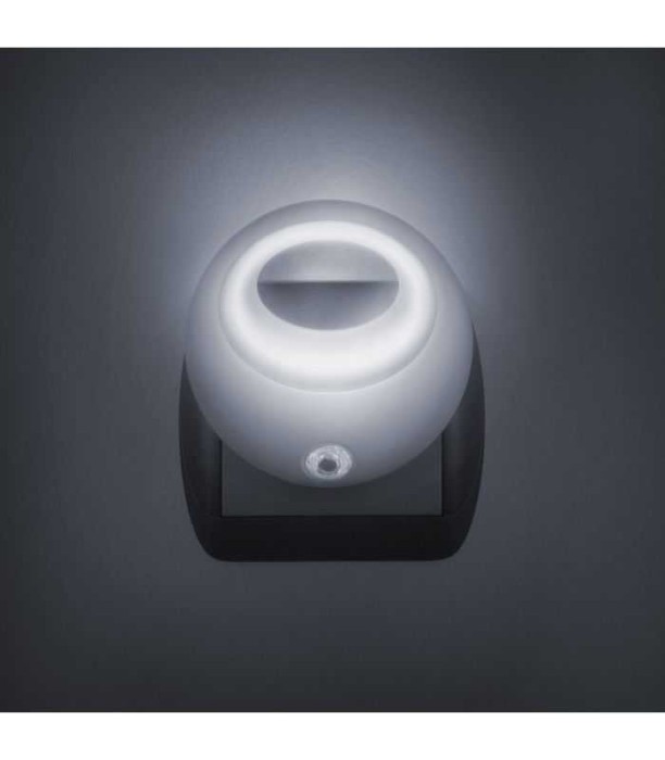 Lampa de veghe cu LED si senzor de lumina alba 1 LED /1W diametru 8 cm PHENOM 20275WH