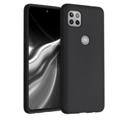 Husa pentru Motorola One 5G Ace, Silicon, Negru, 54619.47 foto