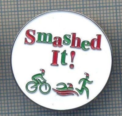 AX 661 INSIGNA -SPORTIVA -ATLETISM, INOT, CICLISM - SMASHED IT ! foto