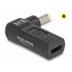 Adaptor de alimentare, Delock, USB-C, 4.8x1.7 mm, Negru