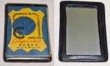 Oglinda &amp; reclama Intreprinderea de piele Caprioara, produs romanesc, anii 1970, era socialista