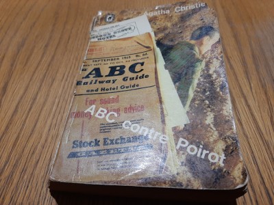A. B. C. CONTRE POIROT - Agatha Christie - Collection le Masque, 1950, 382 p. foto