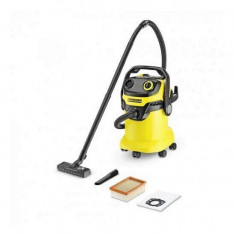 Aspirator multifunctional Karcher WD 5, 1000 W, Aspirare umeda si uscata, 25 l, Sac filtru din pasla, Functie de suflare, Galben/Negru Mania Tools foto