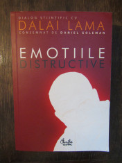 Daniel Goleman - Emotiile distructive - Dialog stiintific cu Dalai Lama foto