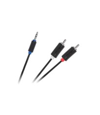 Cablu Jack 3.5 mm la 2x RCA 10m Cabletech