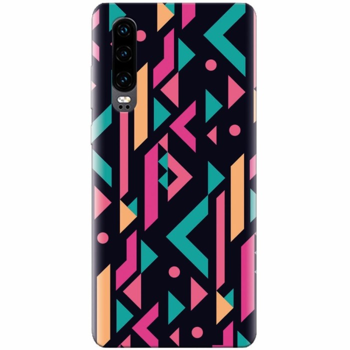 Husa silicon pentru Huawei P30, Alien Geometrics