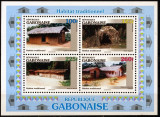 GABON 1996 ARHITECTURA CASE TRADITIONALE