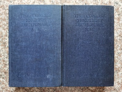 The Concise English Dictionary Vol.1-2 - H.w. Fowler F.g. Fowler , C85 foto