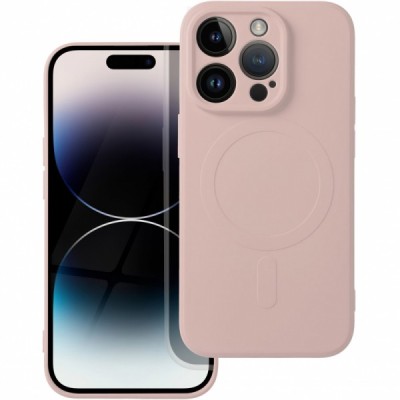 Husa MagSafe pentru Apple iPhone SE (2022) / SE (2020) / 8, OEM, Silicone Mag, Roz foto