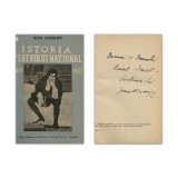 I. Massoff, Istoria teatrului național, 1937, cu dedicație