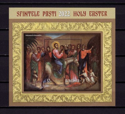 ✅RO 2022 LP 2361a &amp;quot;Sfintele Pasti&amp;quot;, colita 893 ,MNH foto