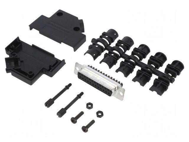 Conector D-Sub 25 Pin Mamă cu Șuruburi pe Cablu