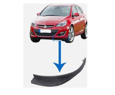 Spoiler bara fata OPEL ASTRA J, 2012-, partea stanga, foto