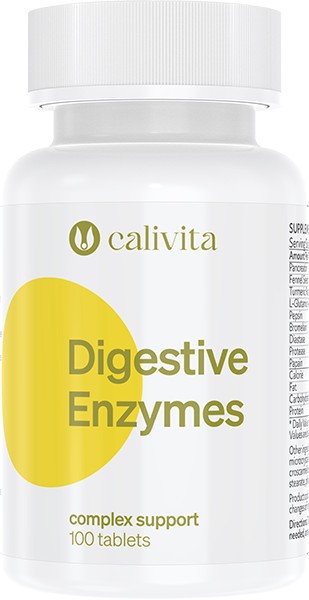 Digestive Enzymes Supliment alimentar Enzime Digestive Suport pentru Sistemul Digestiv (100 tablete) - Calivita