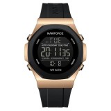 Ceas Barbati Naviforce 7117 Negru-Bej , Functii Multiple, Design Sport, Rezistent la socuri, Rezistent la Apa 5ATM